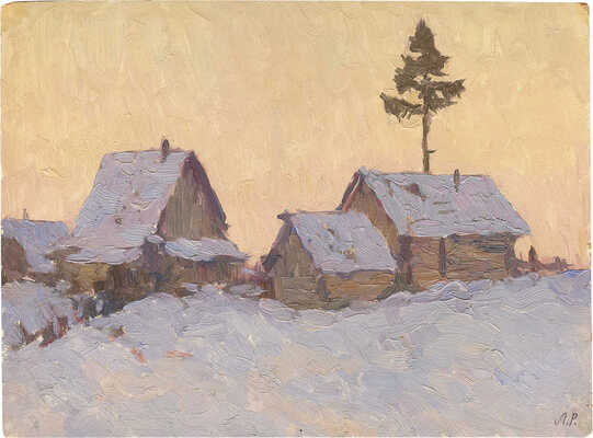 Рыбченкова Лора Борисовна. Зимний вечер в деревне. Академичка